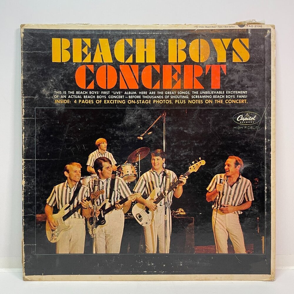 Beach Boys Concert 1964 LP Vinyl Record Gatefold Capitol Records TA0-2198